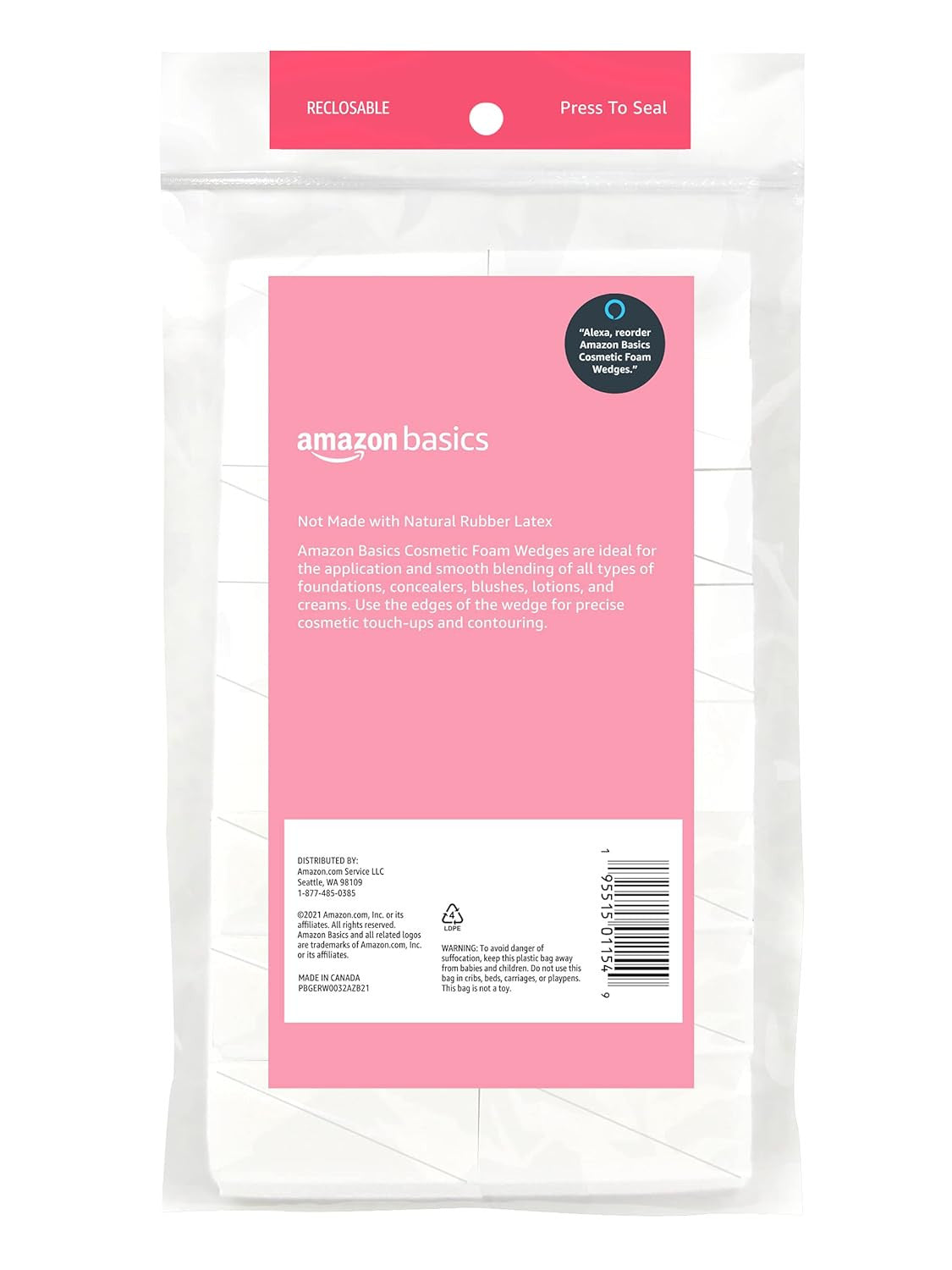 Makeup Sponges 192 Count - Cosmetic Wedges for Foundation Blending