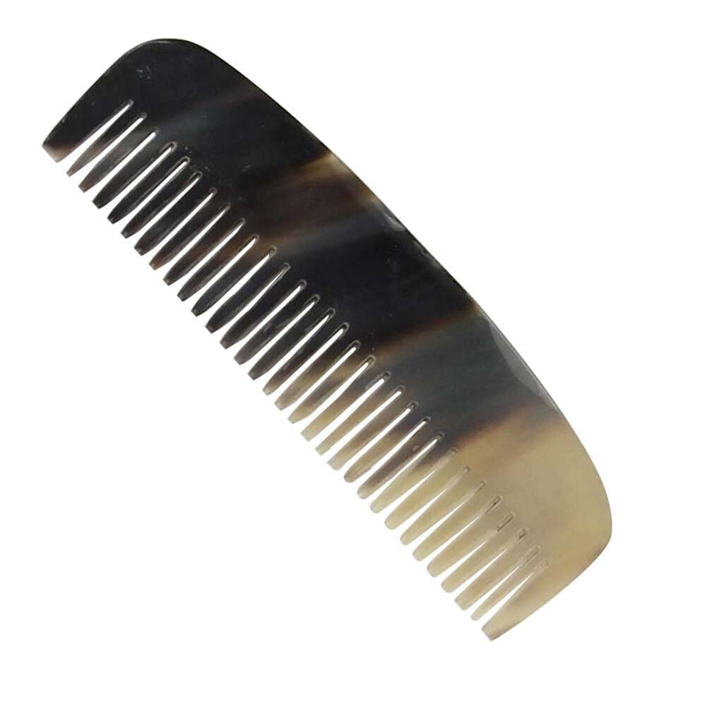 Handmade Bovine Horn Carved Medieval Comb - Natural Hair Styling Tool