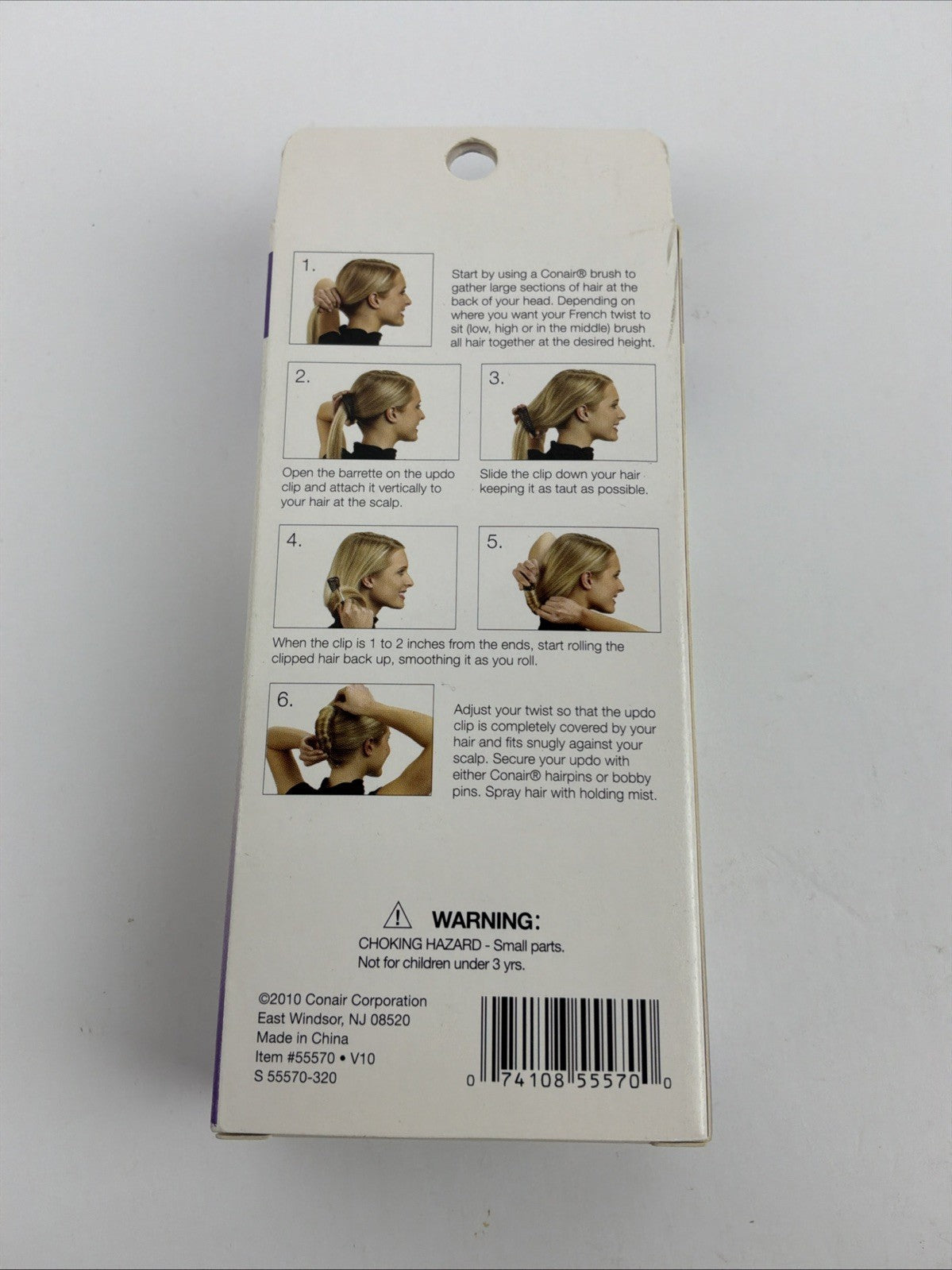 2 Conair French Twist The Perfect Updo Clip Hair Accessory