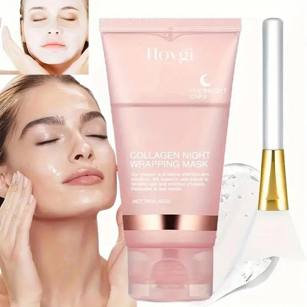 Collagen Night Wrapping Mask - Peel Off Facial Mask, 2 Pack