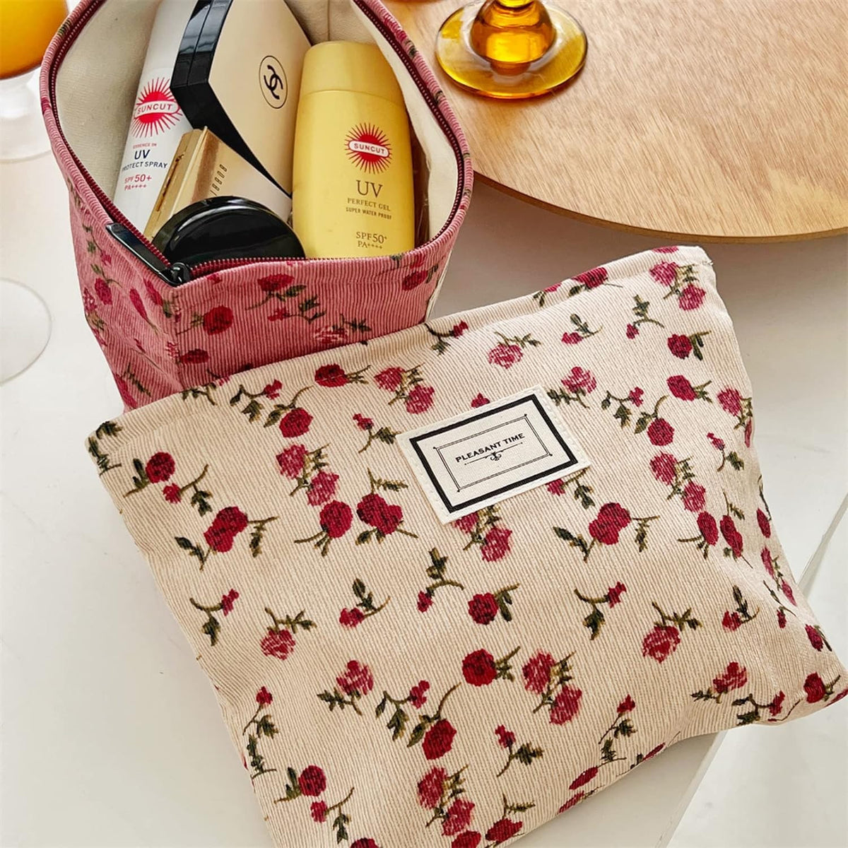 Large Capacity Cosmetic Bag for Women Travel Makeup Organizer Purse