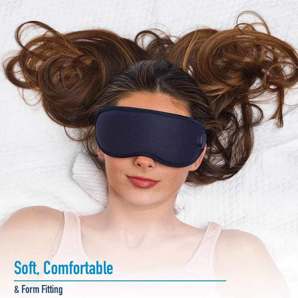 Heated Massage Eye Mask with Cold Gel Pack - Dry Eye Relief & Relaxation