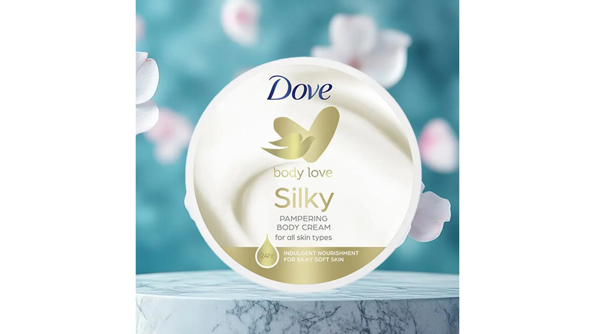 Dove Body Love Cream Silky Pampering Nourishment 300ml (2-Pack)