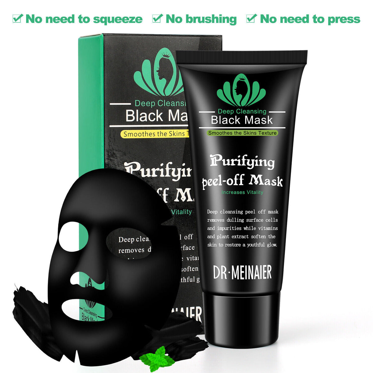 Charcoal Peel-Off Mask for Acne & Blackhead Removal