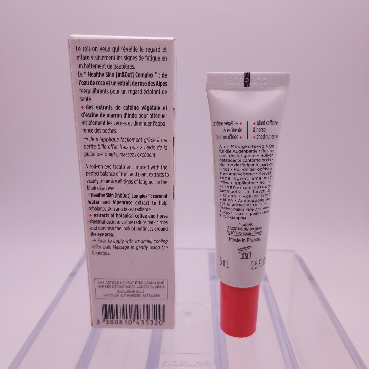 Clarins Re-Fresh Roll-On Eye De-Puffer 0.5oz - Eye Care & Puffiness Relief