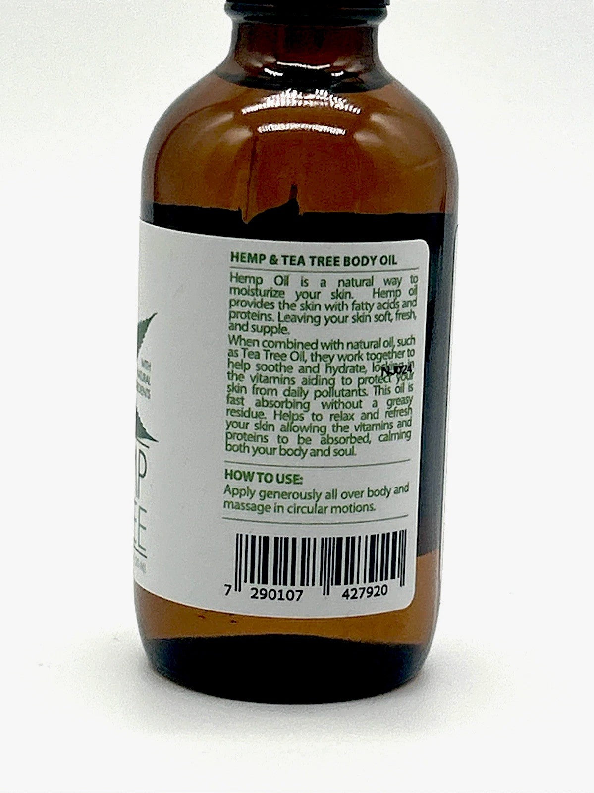 Hemp & Tea Tree Body Oil - 4 oz