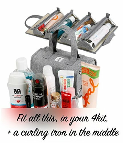 Hanging Roll-Up Makeup and Toiletry Organizer Bag for Travel & Home