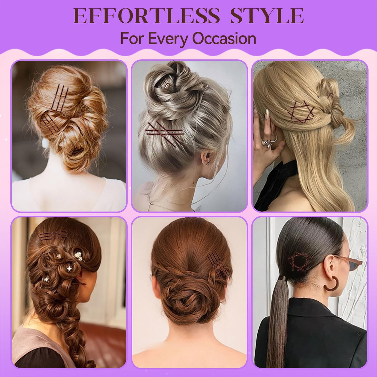 300 Pcs Bobby Pins Hair Kit with Storage 1 Count (Pack of 300), Brown