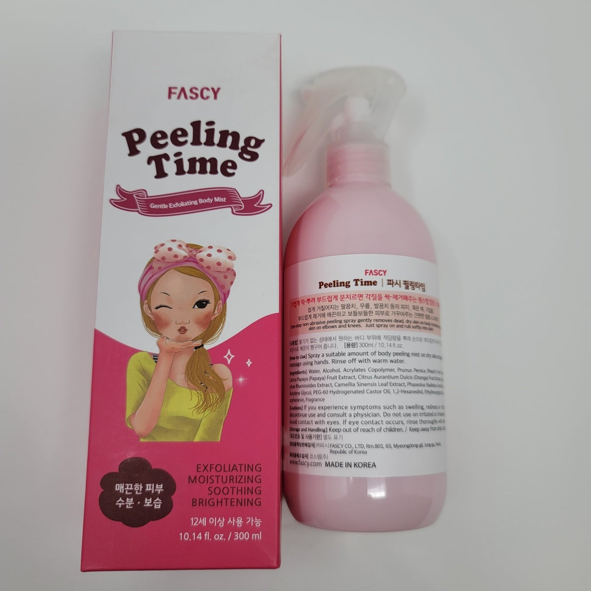 K Beauty Fascy Peeling Time Gentle Exfoliating Body Mist Spray 10.14