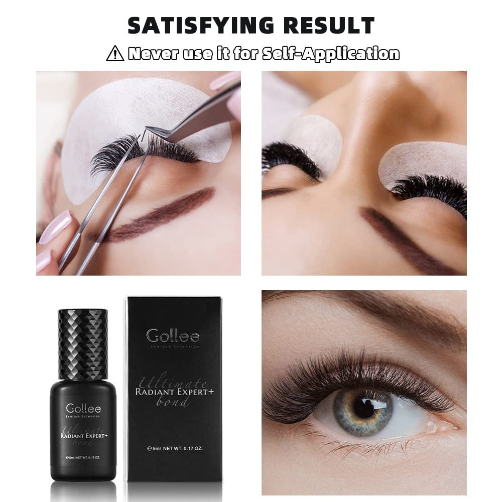 Fast Drying Eyelash Extension Glue - 6-8 Week Retention, 0.17 fl oz