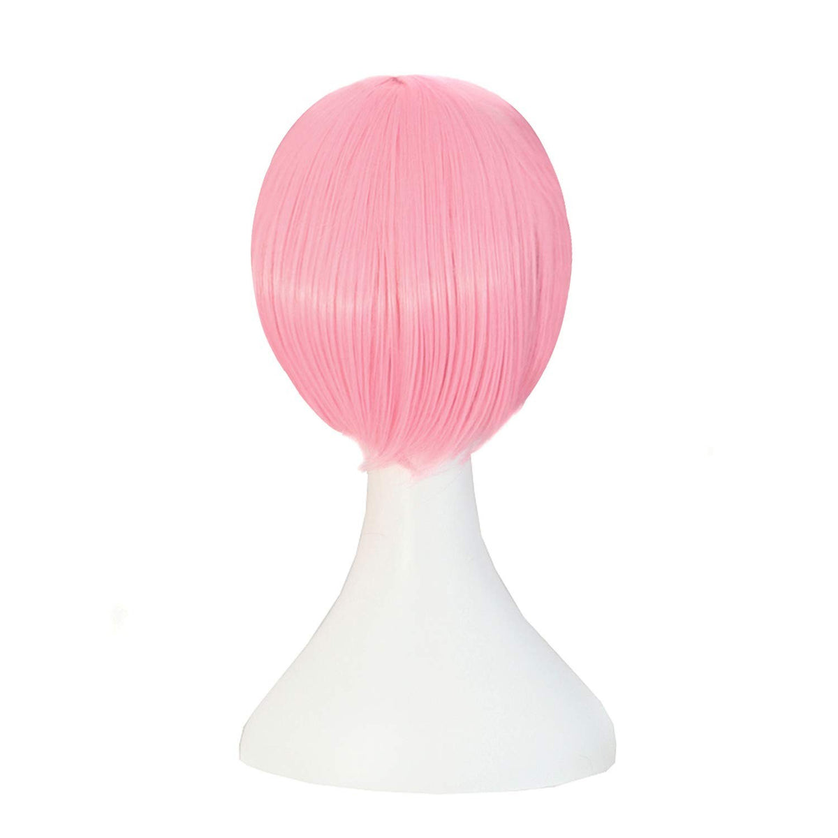 Pink Cosplay Wig 35cm Heat Resistant & Adjustable Fit for Halloween & Costume