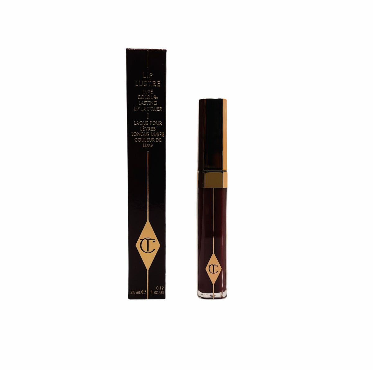 Charlotte Tilbury Lip Lustre Lip Gloss Unleash Me - Deep Plum, Long-Lasting Shine