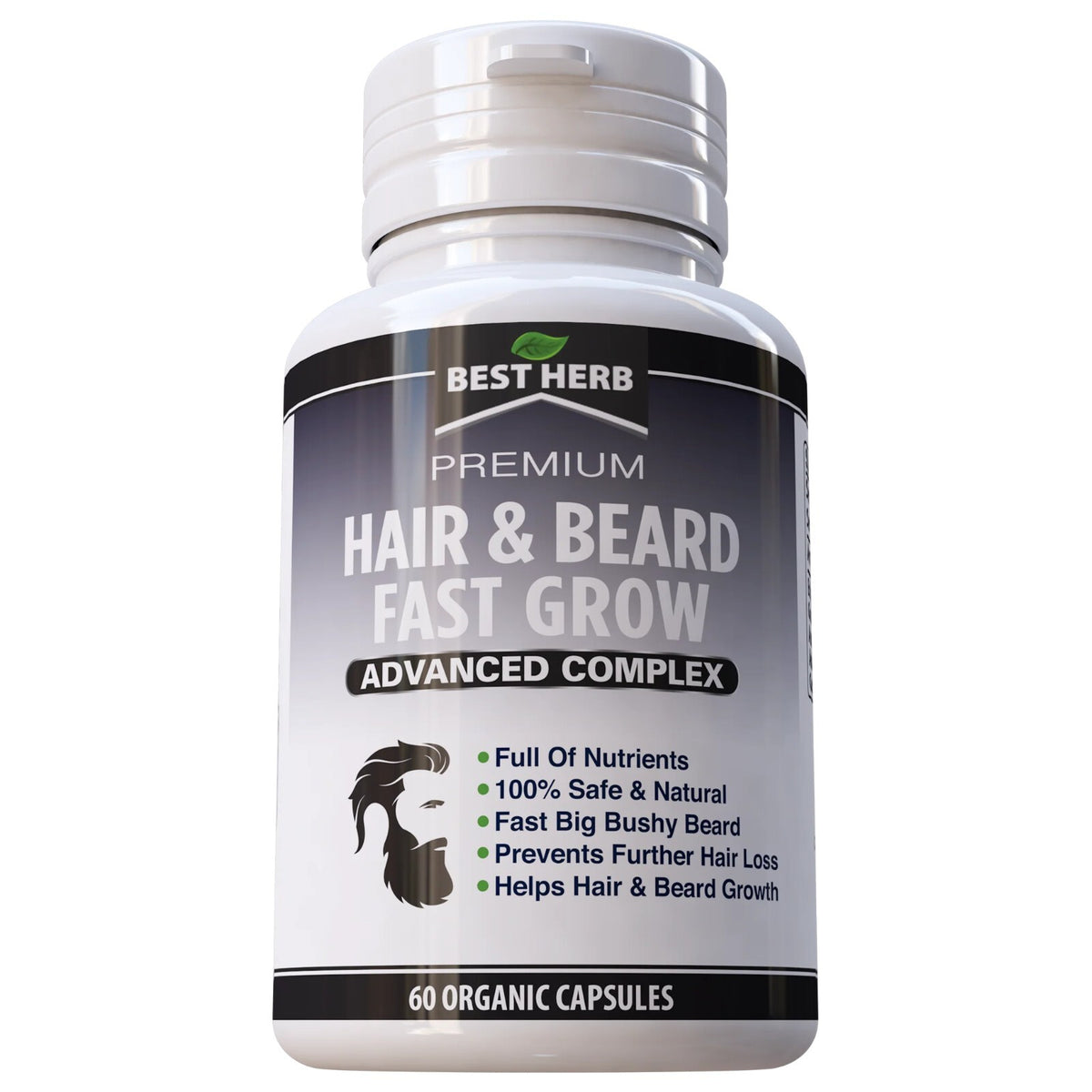 Beard & Hair Growth Supplement - 60 Capsules