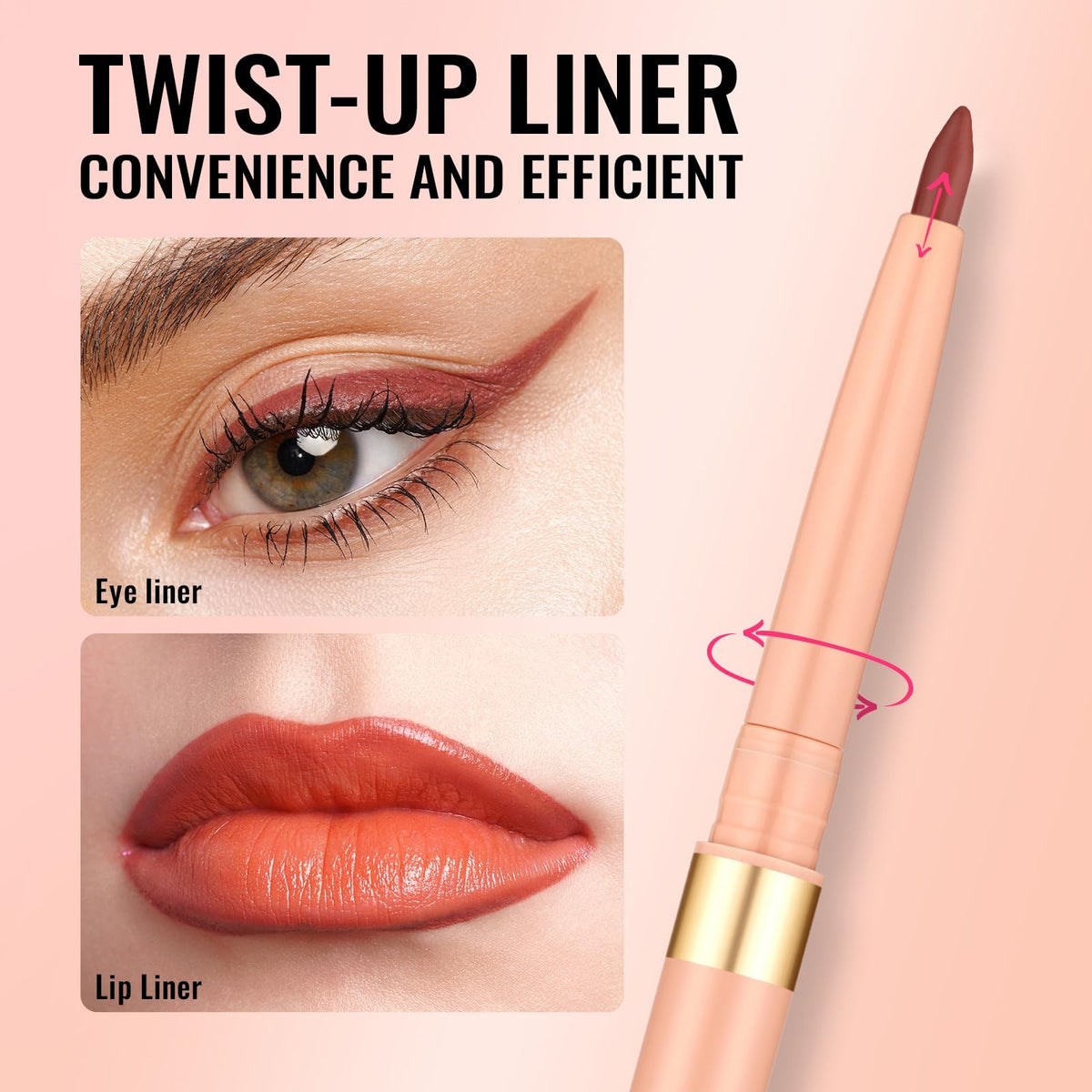 Lip Liner Pencil Waterproof Long-Lasting Lip Makeup Tool - Seductive LL05