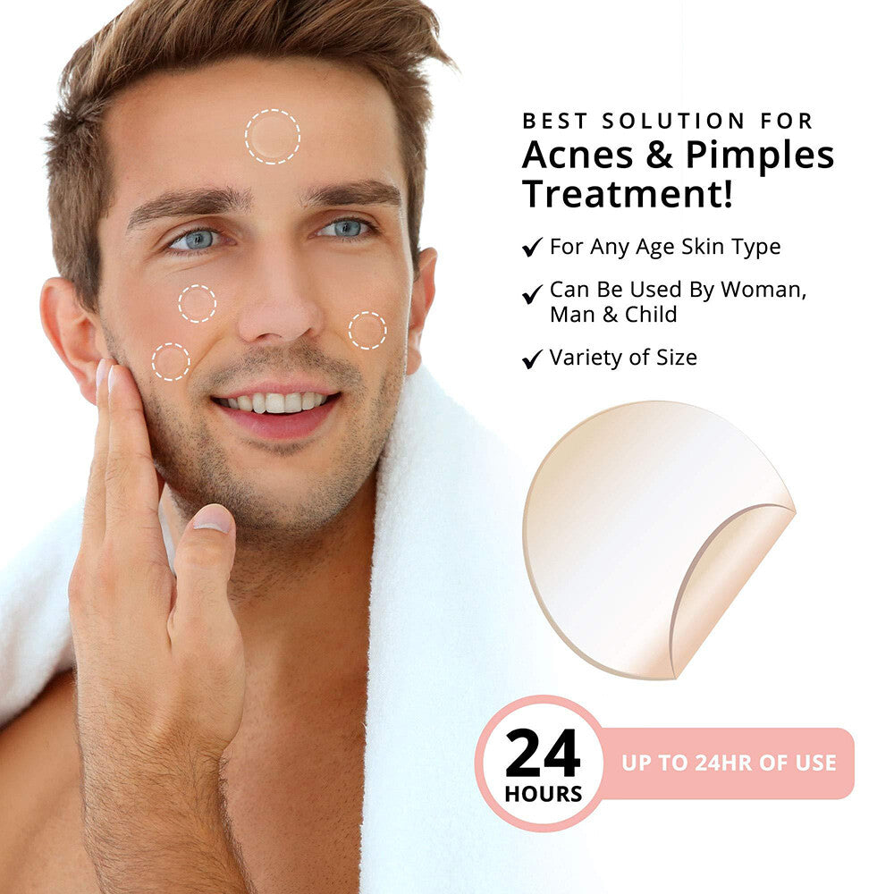 Hydrocolloid Acne Pimple Patches - Spot Treatment for Face & Scar Repair