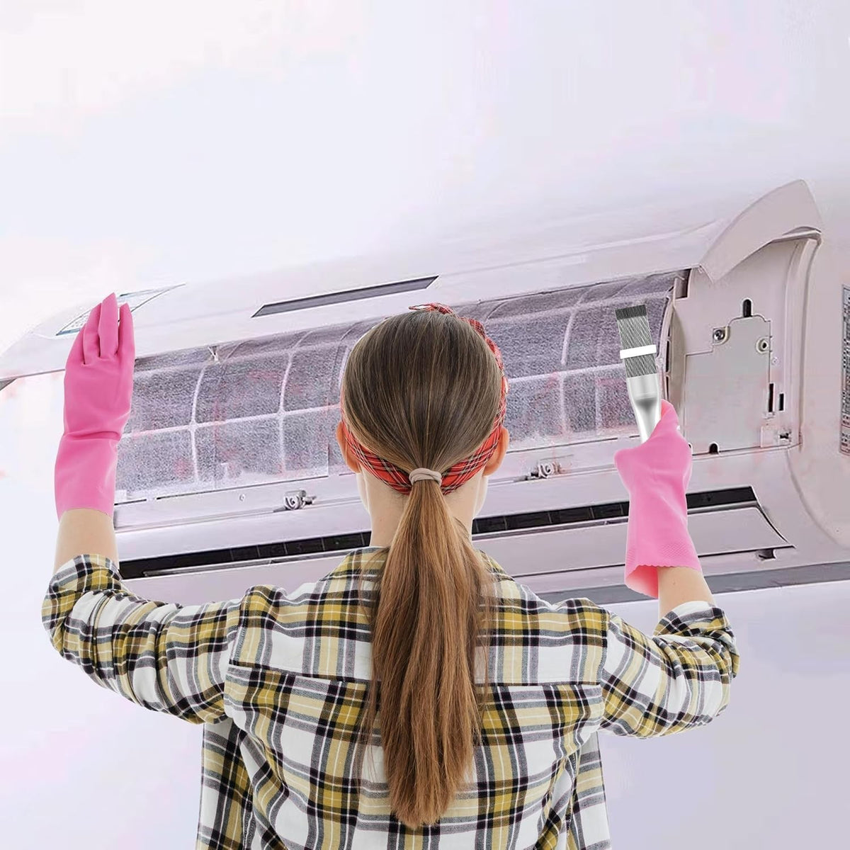 8-Piece Multicolor Air Conditioner Fin Comb Set for Cleaning & Maintenance