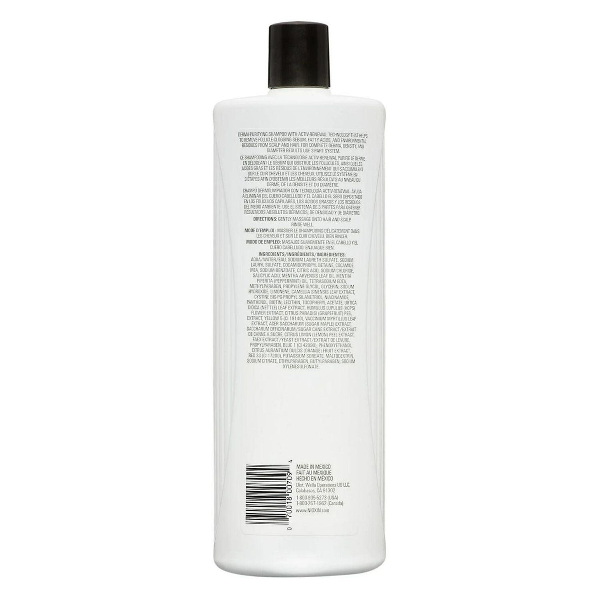 Nioxin System2 Scalp + Hair Shampoo Natural Progressed Thinning 33.8