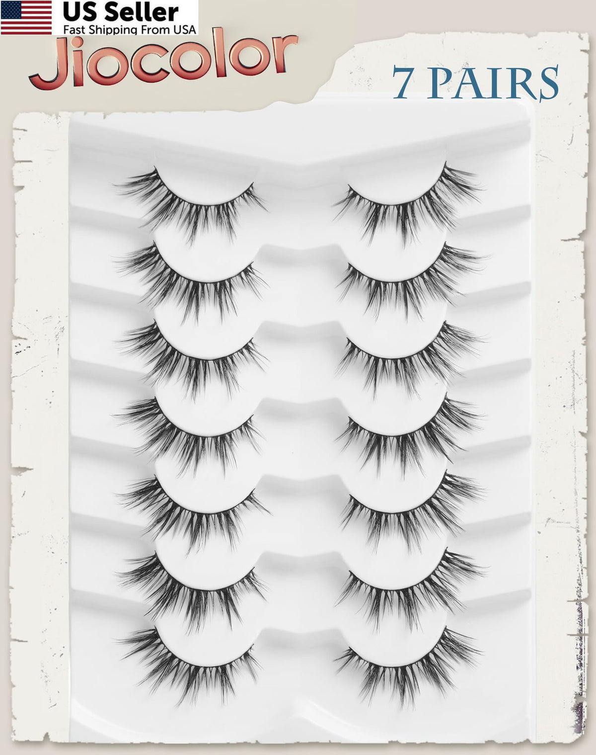 Natural Lashes That Look Like Extensions — 7 Pairs, Black