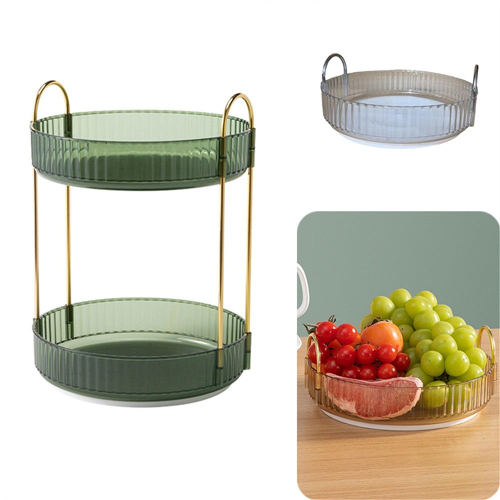 Multi-Layer Makeup Storage Organizer Tray for Vanity Countertop