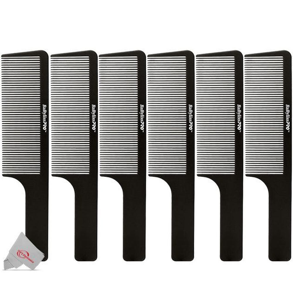 Barberology 9 Inch Clipper Comb Set - Black, Durable, Ergonomic, for Fade & Trim