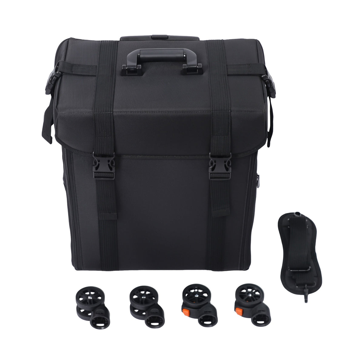 Rolling Makeup Case with Drawers Travel Trolley - Professional Cosmetic Organizer