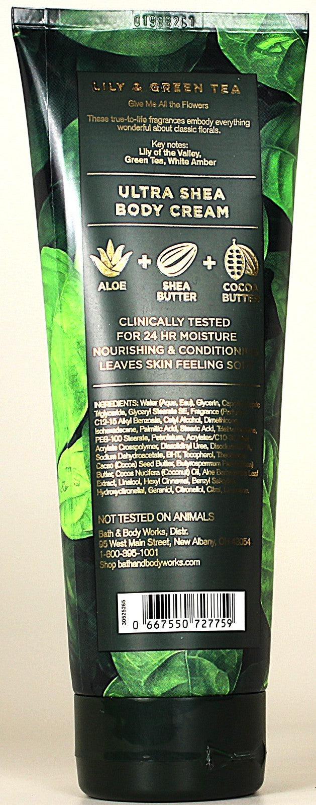 Lily & Green Tea Body Cream Lotion 8oz - 3 Pack
