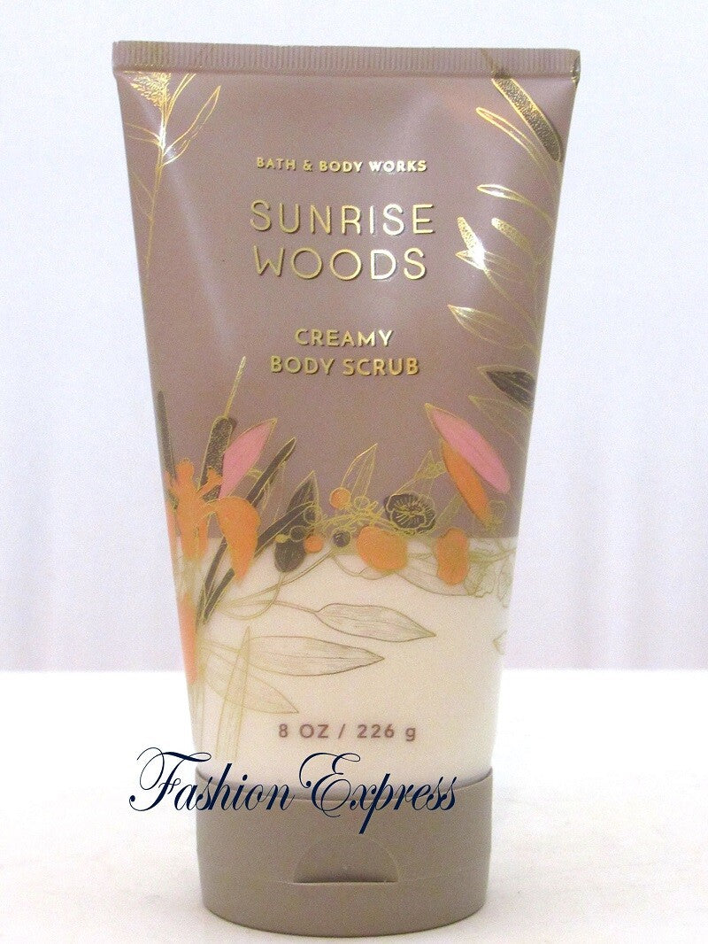 BATH & BODY WORKS SUNRISE WOODS CREAMY SCRUB 8 OZ