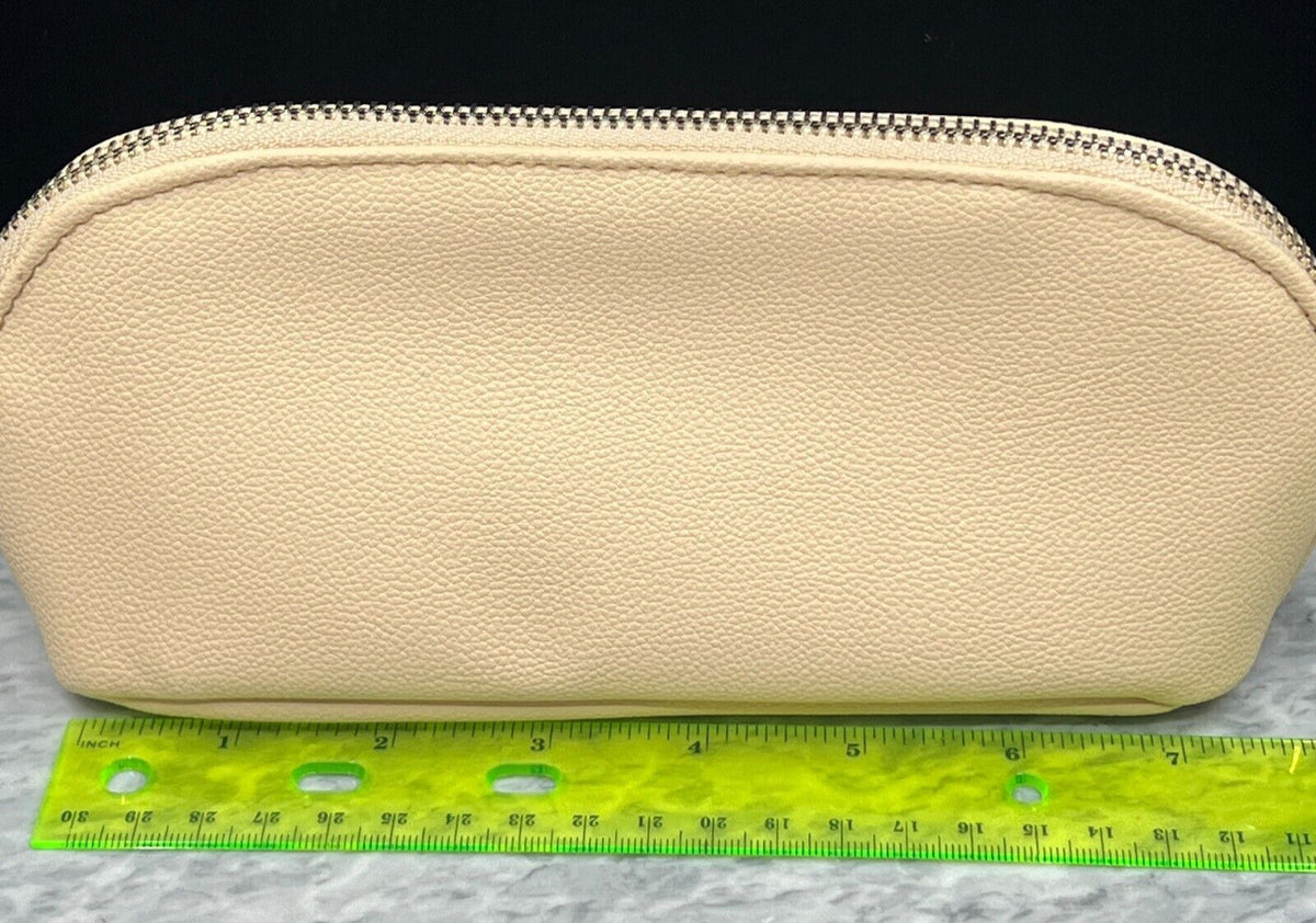 Travel Cosmetic Pouch Bag for Makeup & Toiletries - Beige, New