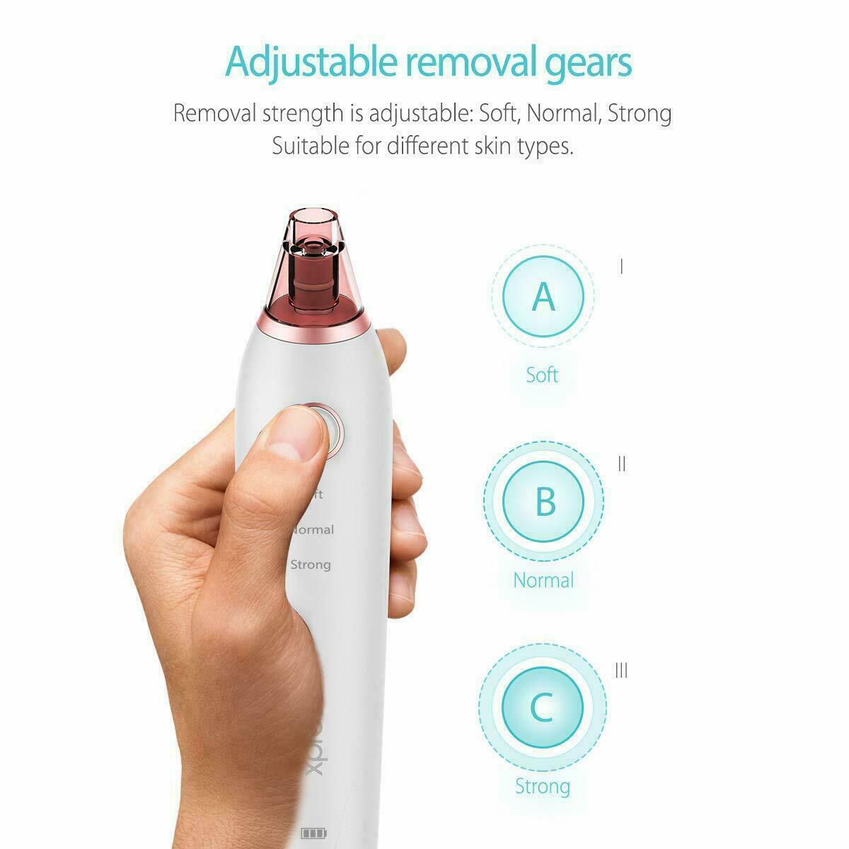 Electric Pore Vacuum Cleaner for Blackheads – 4 Probes Skin Care Tool