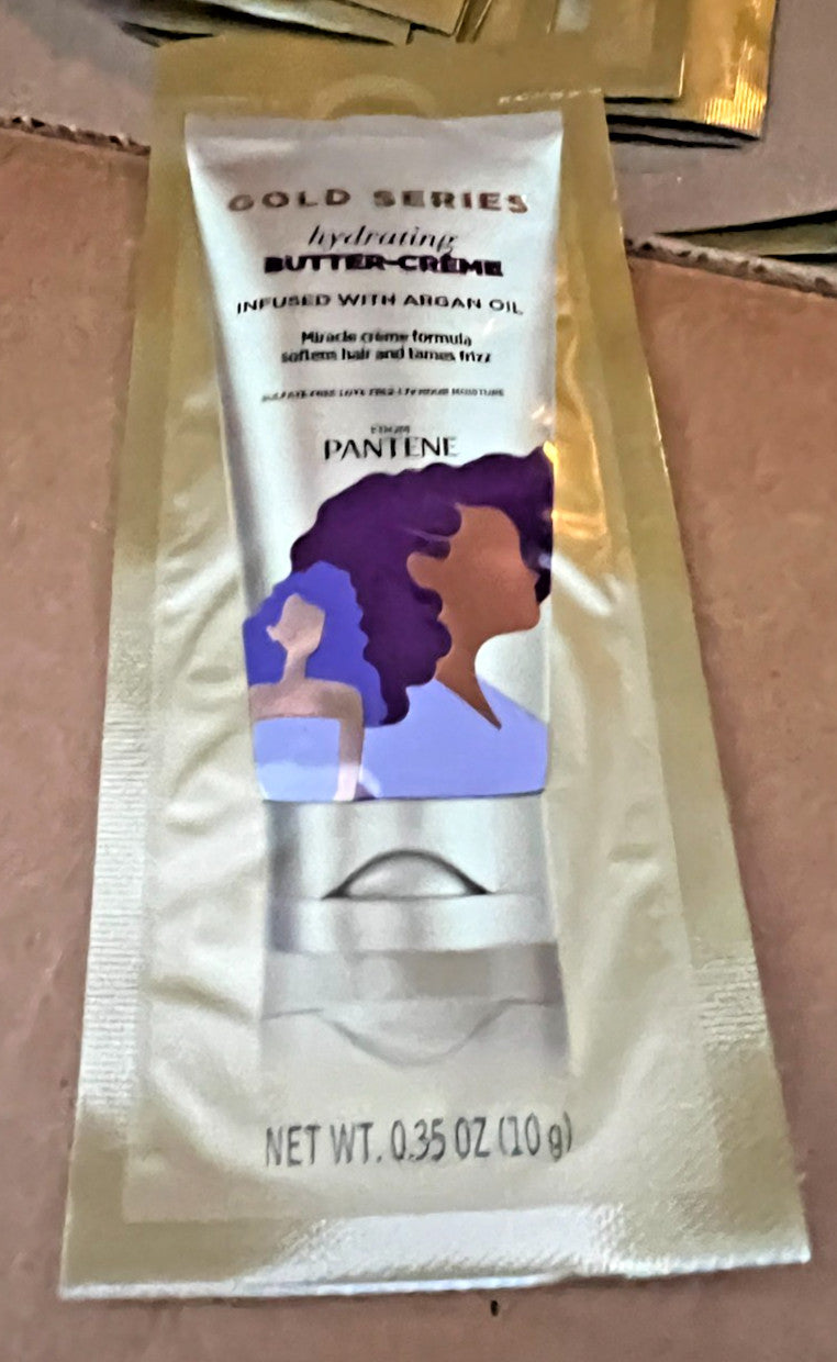 Travel Sample Pack of Pantene Gold Series Hydrating Butter-Creme 0.35oz - 20 Packs