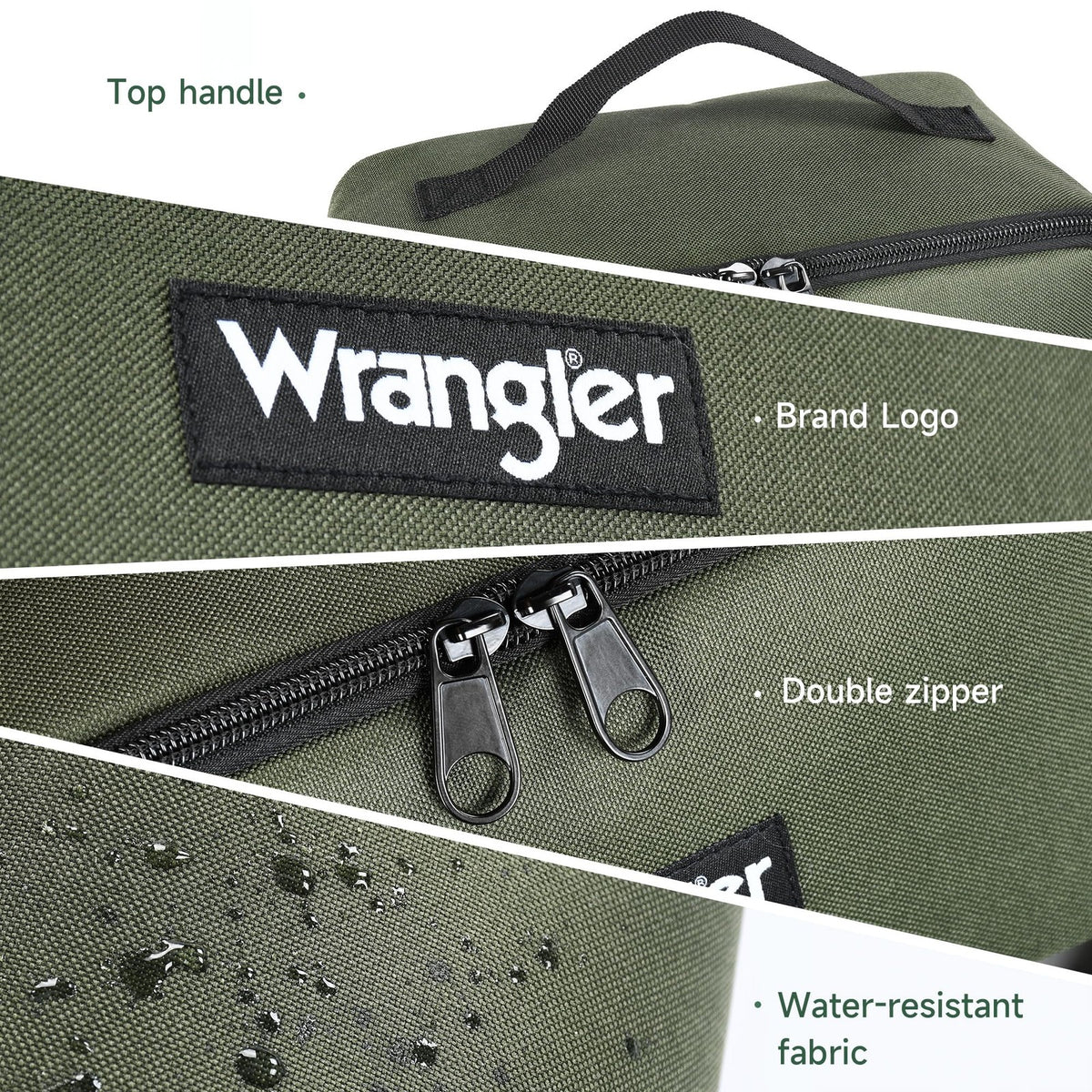 Large Water-Resistant Nylon Travel Toiletry Bag for Men & Women