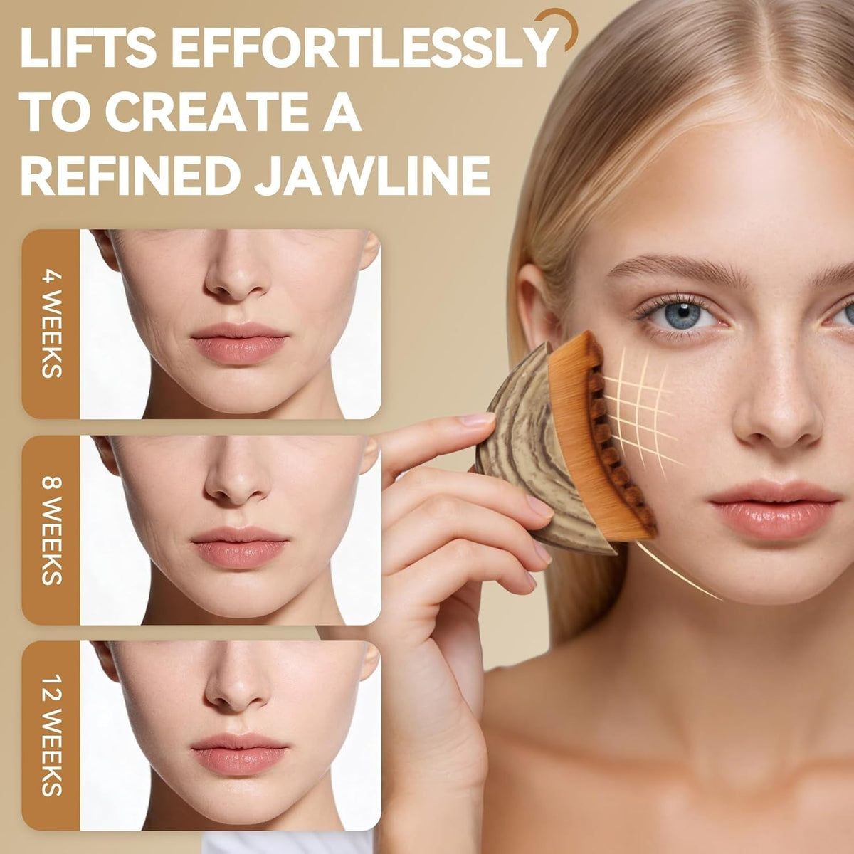 Lymphatic Face Brush & Stainless Steel Gua Sha Set for Contouring & Relaxation