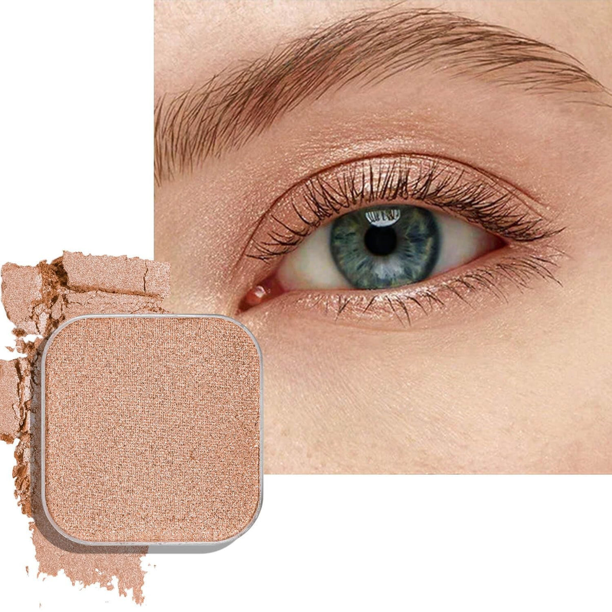 Fillwie Champagne Shimmer Eyeshadow Single Refill Pan - Luminous Gold