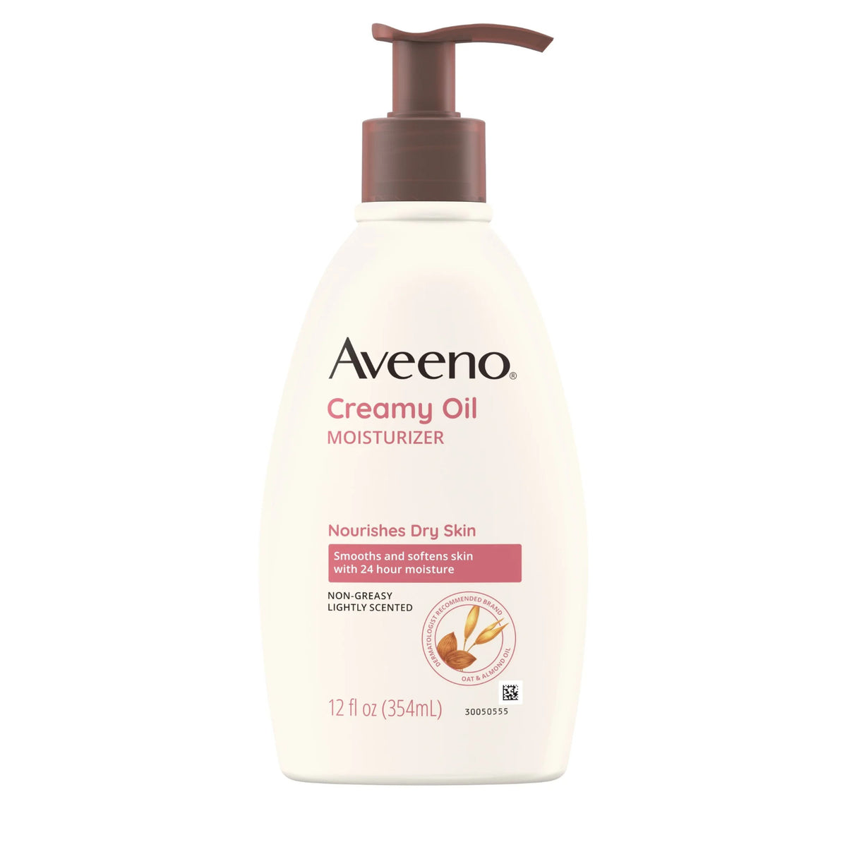 (3) Aveeno Creamy Oil Moisturizer For Dry Skin , 12 fl oz