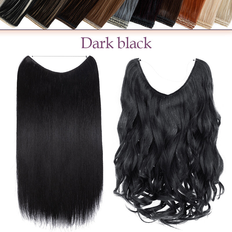 Natural Real Hair Extensions Wire-In Thick Wavy or Straight 20-24 Inch