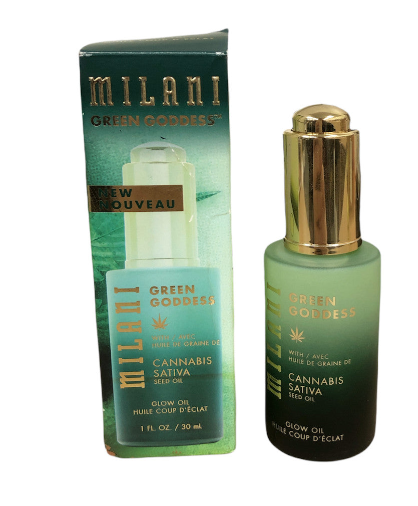 Green Goddess Glow Oil with Sativa Seed Oil - Natural Body & Skin Moisturizer