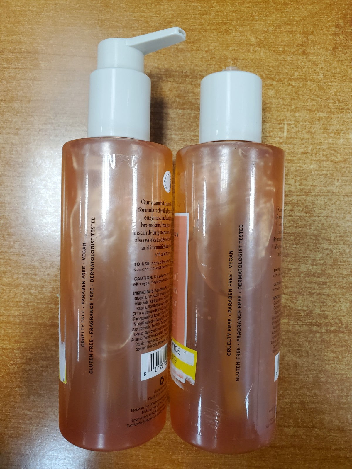 Naturium Vitamin C Complex Facial Cleanser - 7.1 oz. Dual Pack with Pump