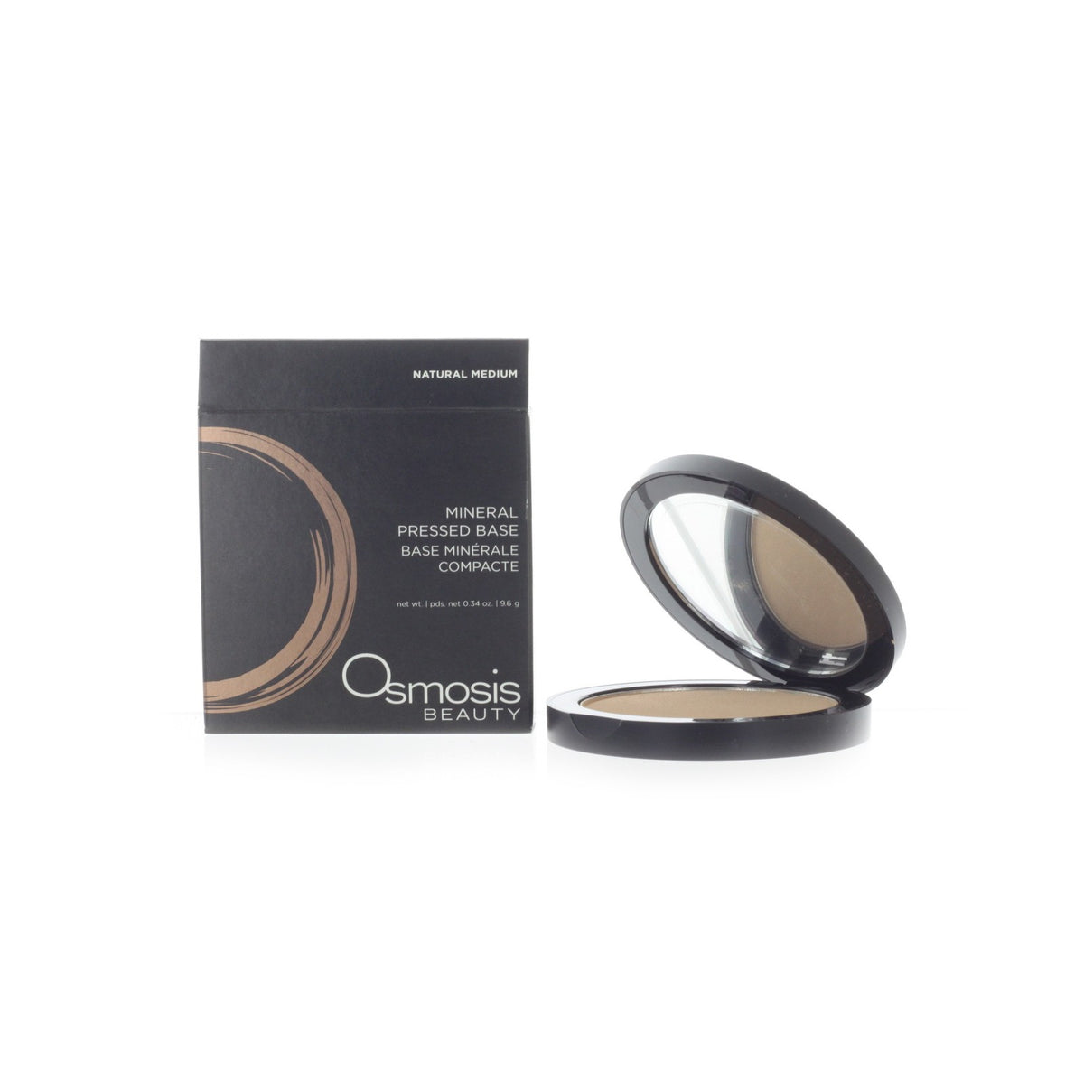 Mineral Makeup Pressed Base Natural Medium 9.6g - Seamless Coverage & Sun Protection