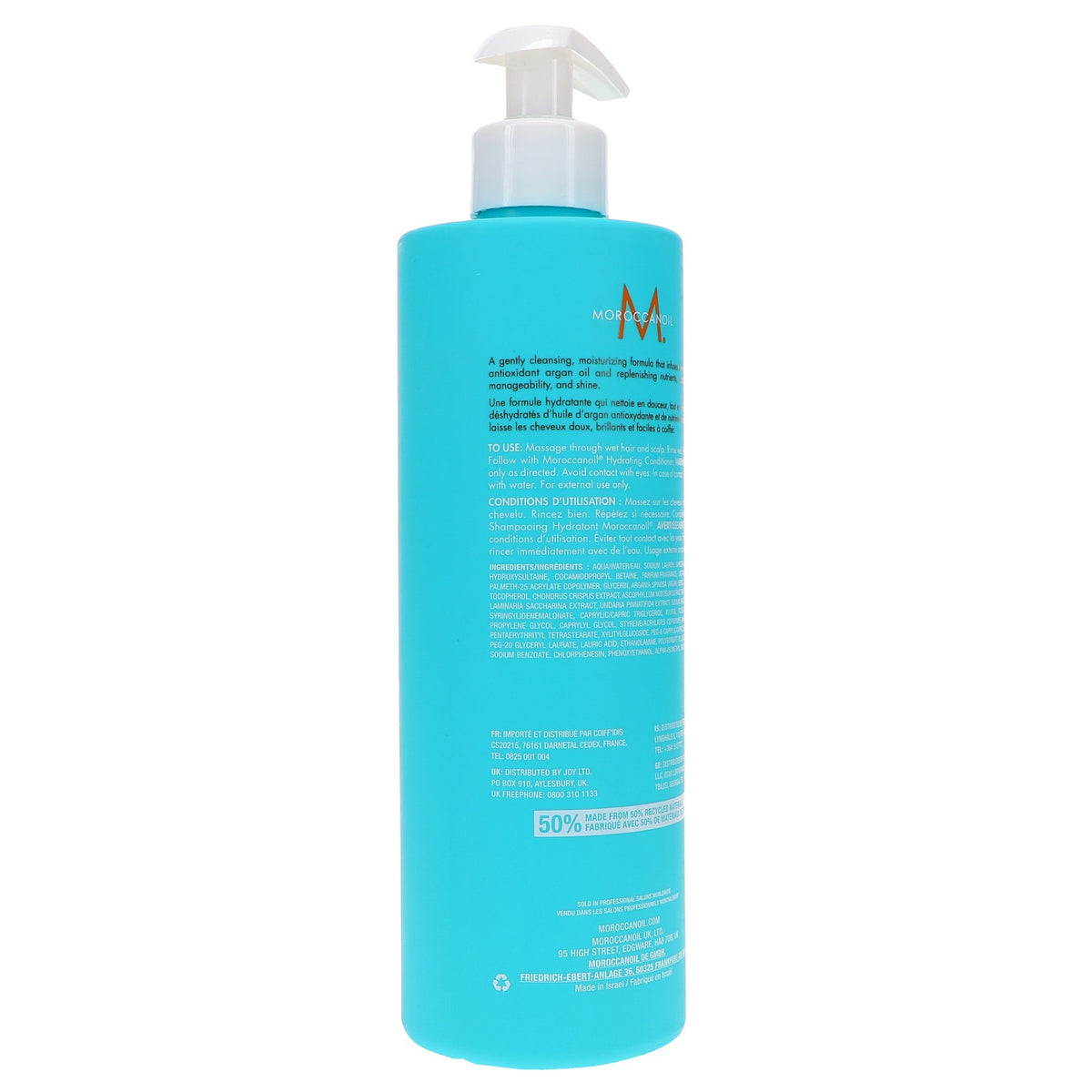 Hydrating Hair Shampoo with Argan Oil - 16.9 oz Nourishing Formula
