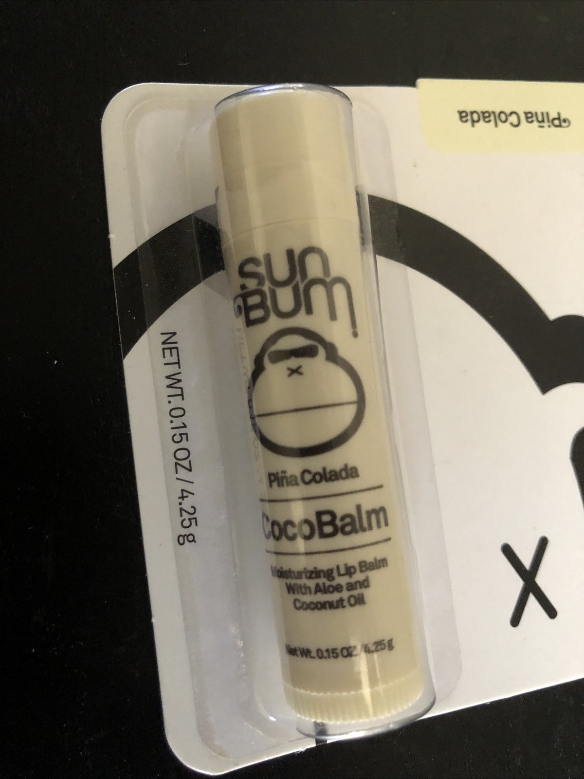 Coco Balm Lip Balm with Aloe and Coconut Oil - Pina Colada Flavor, Moisturizing Lip Treatment