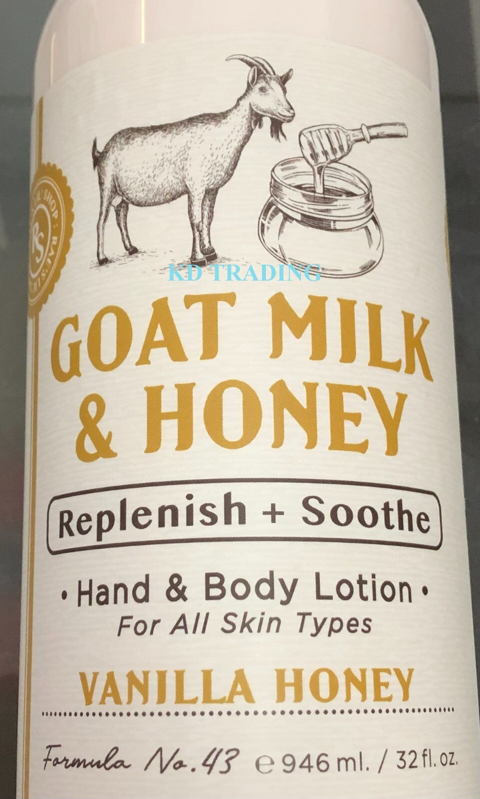 Goat Milk & Honey Hand & Body Lotion, Vanilla Scent (2-Pack)