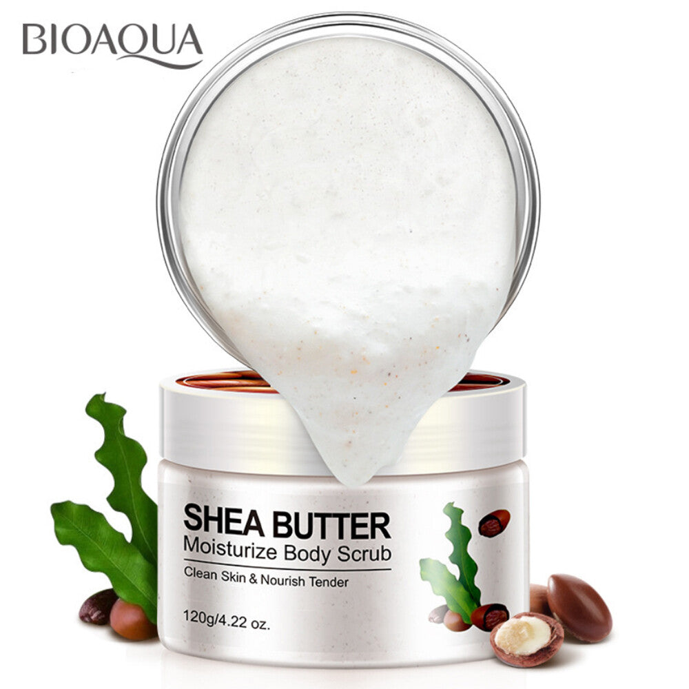 Moisturizing Body Scrub with Shea Butter, Almond & Cucumber - 120g