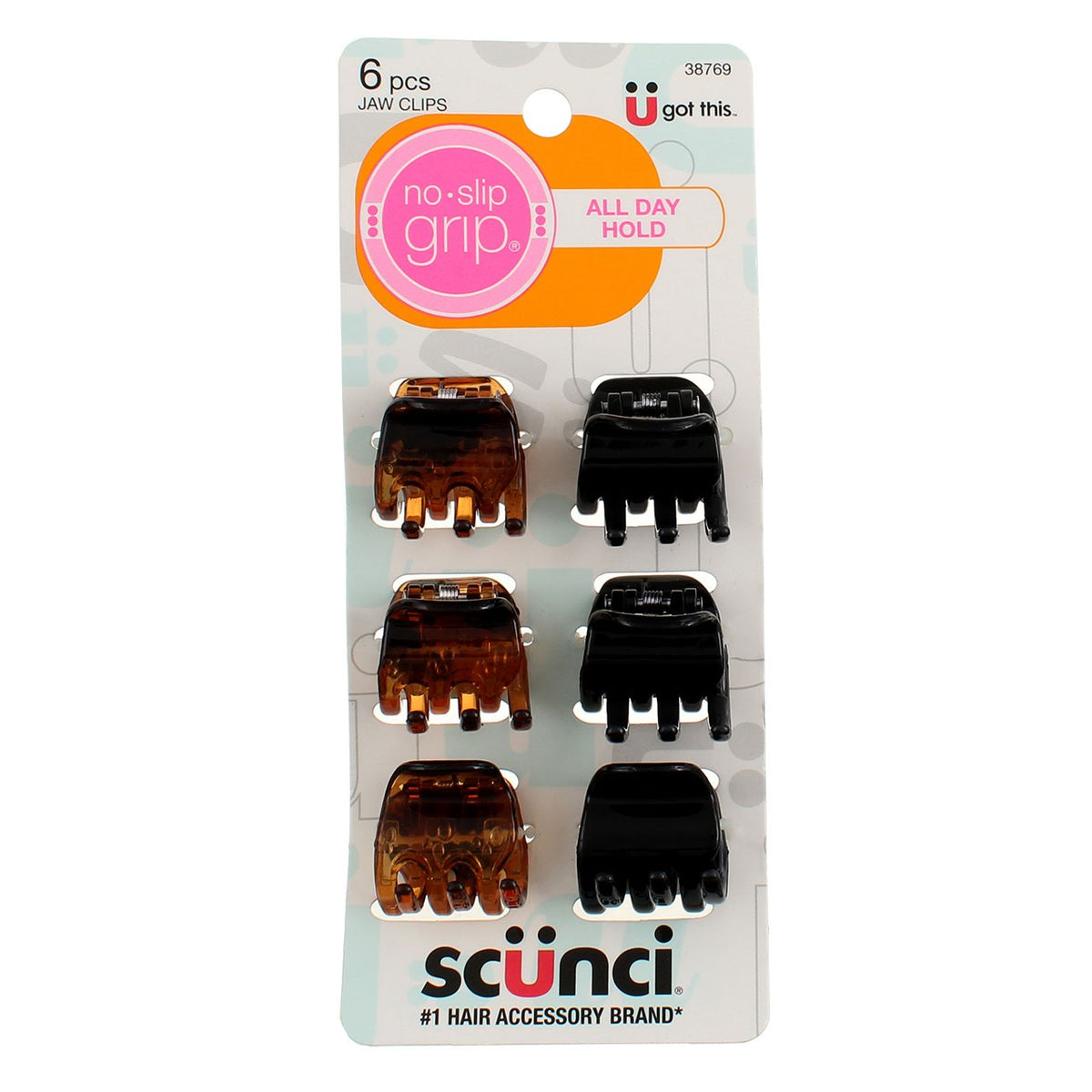 No Slip Grip Hair Clips - Assorted Large Jaw Clips for Hair Styling & Sports