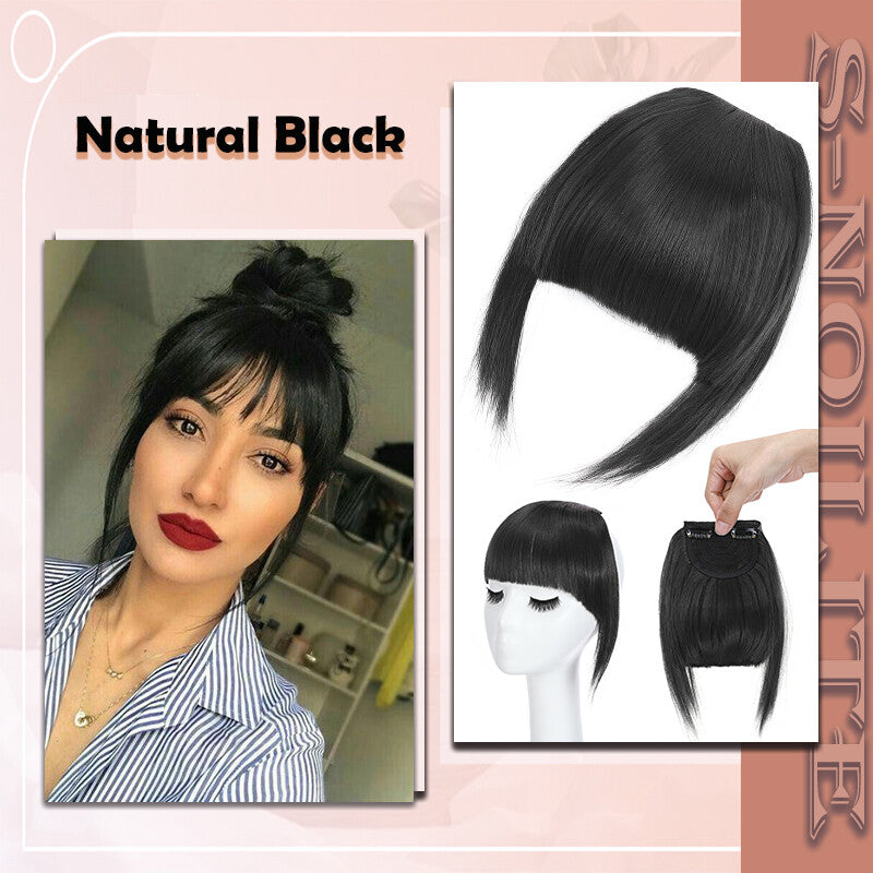 French Style Clip-In Bangs Hair Extensions - 11 Inches Natural Look