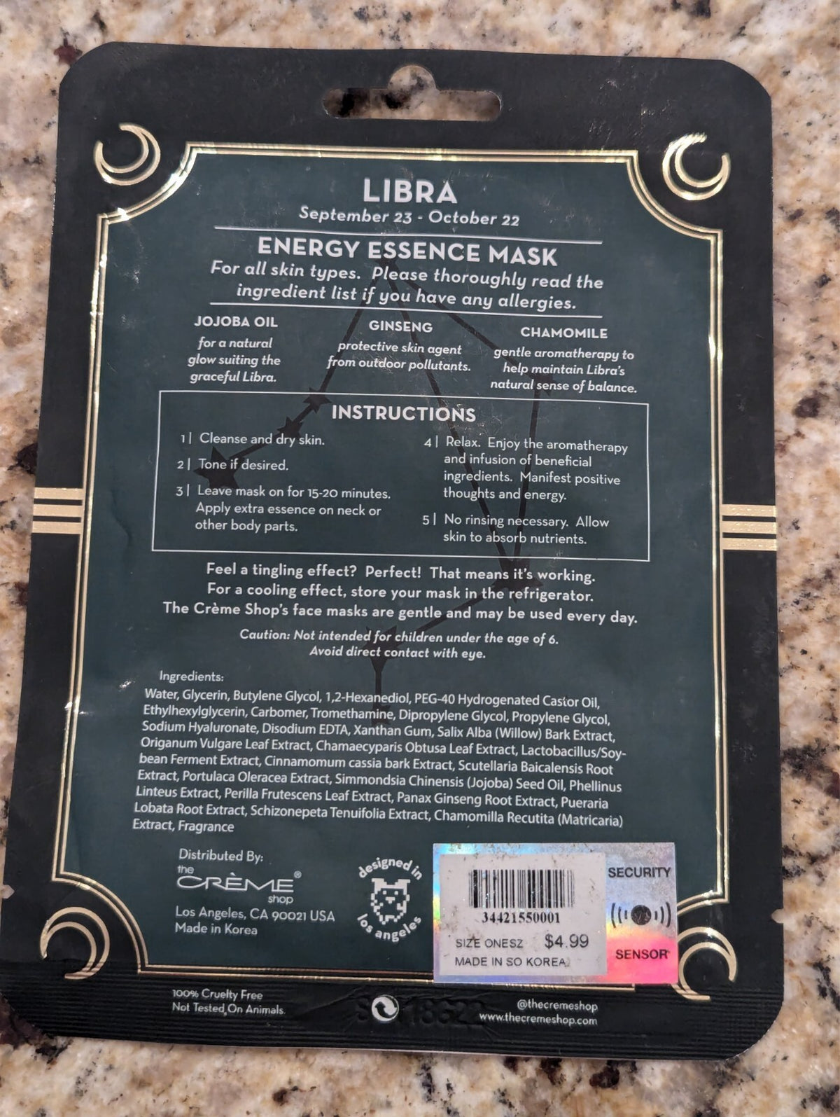 Libra Energy Essence Mask 0.88 oz