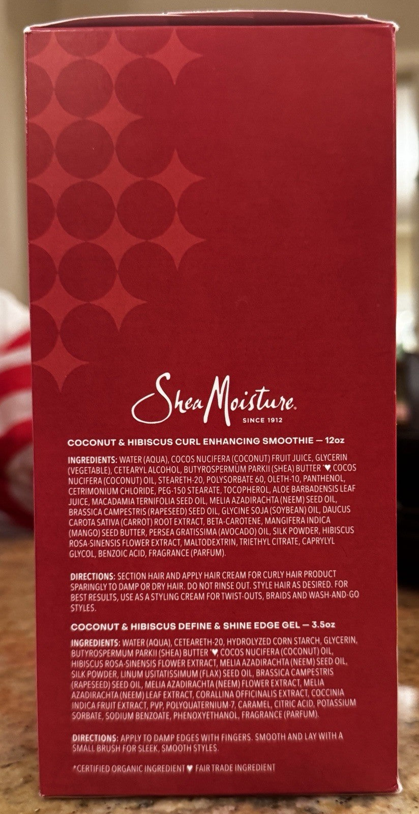 SheaMoisture Flawless Edge Gift Set Coconut & Hibiscus for Thick Curly Hair