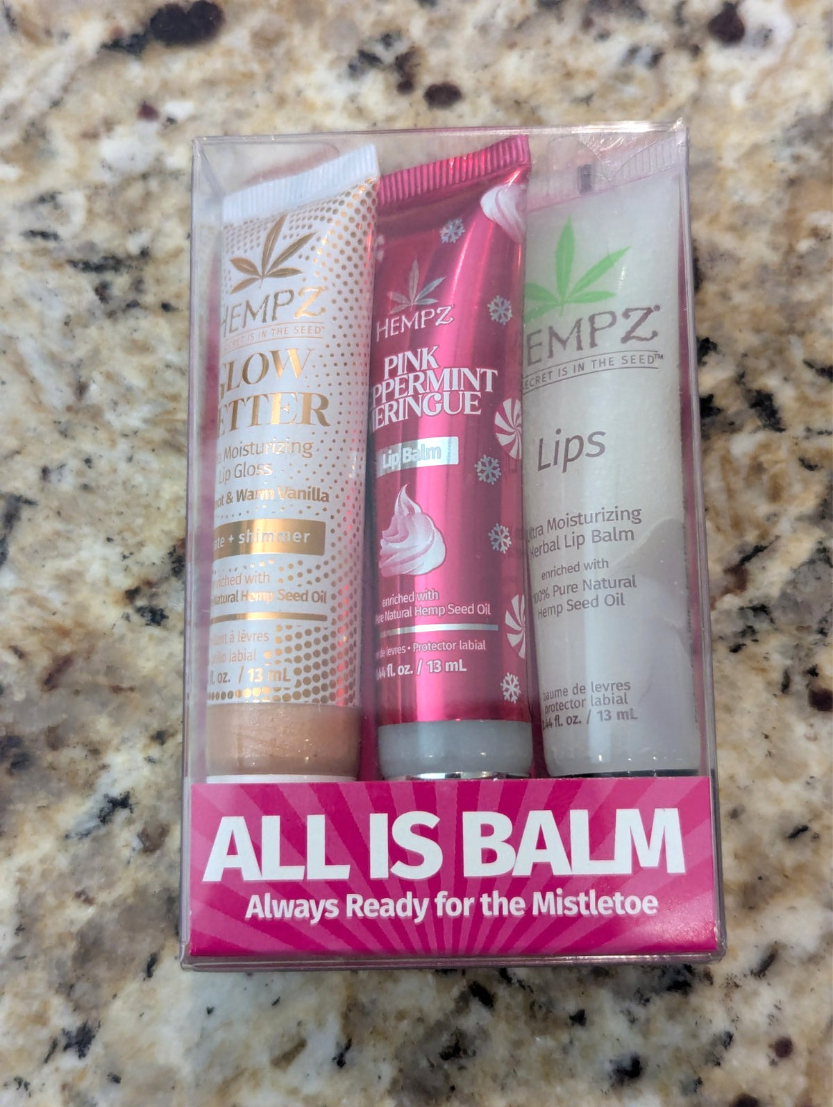 Limited Edition Holiday Lip Balm Set - Glow Getter Peppermint 3 Pack
