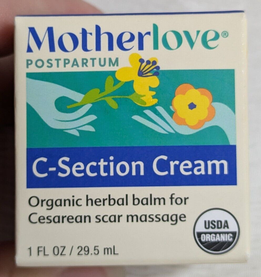 Organic C-Section Scar Cream - 1 Fl Oz Natural Skin Healing