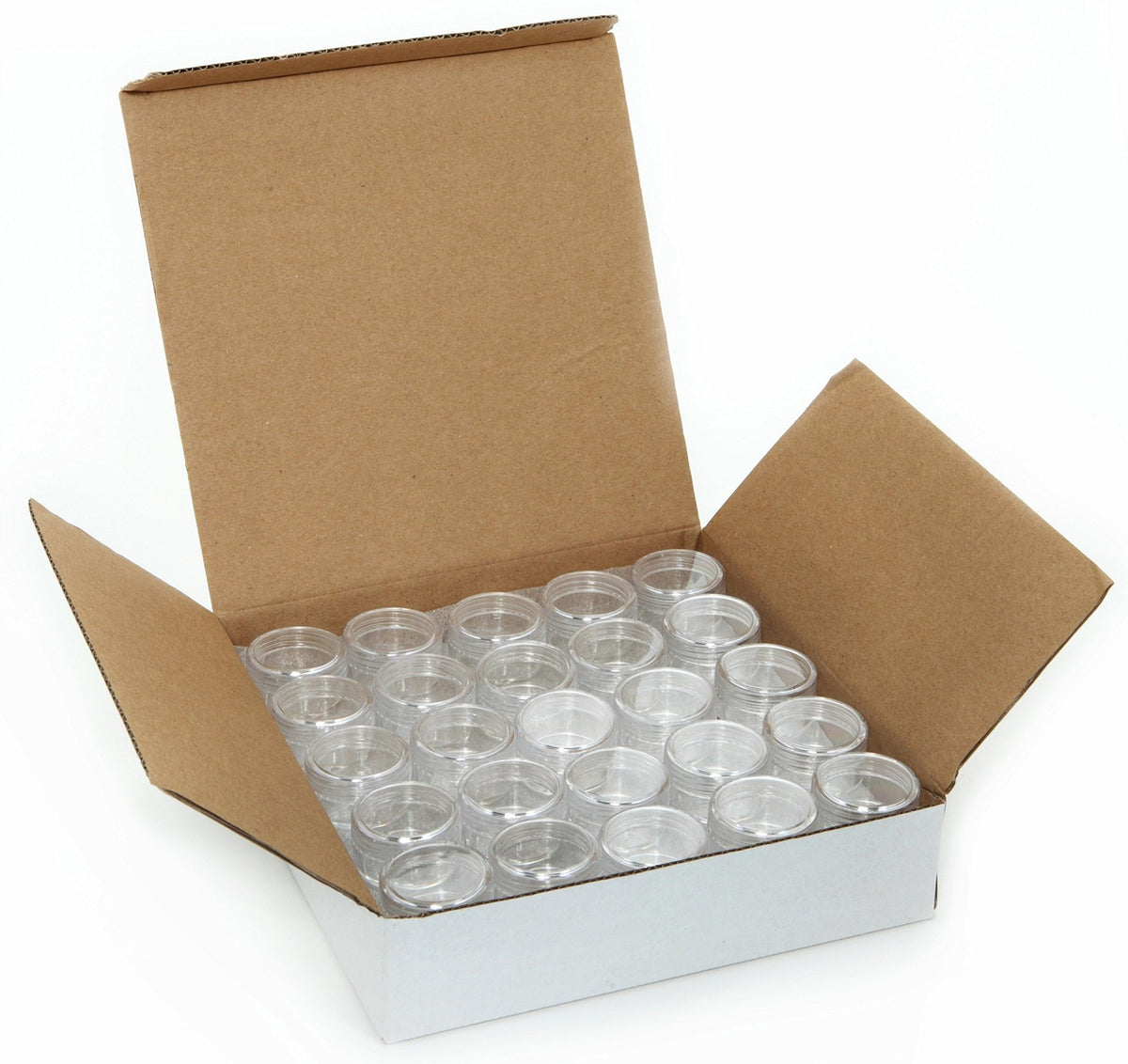 5g Clear Plastic Cosmetic Jar Set - Empty Sample Containers for Makeup & Skincare