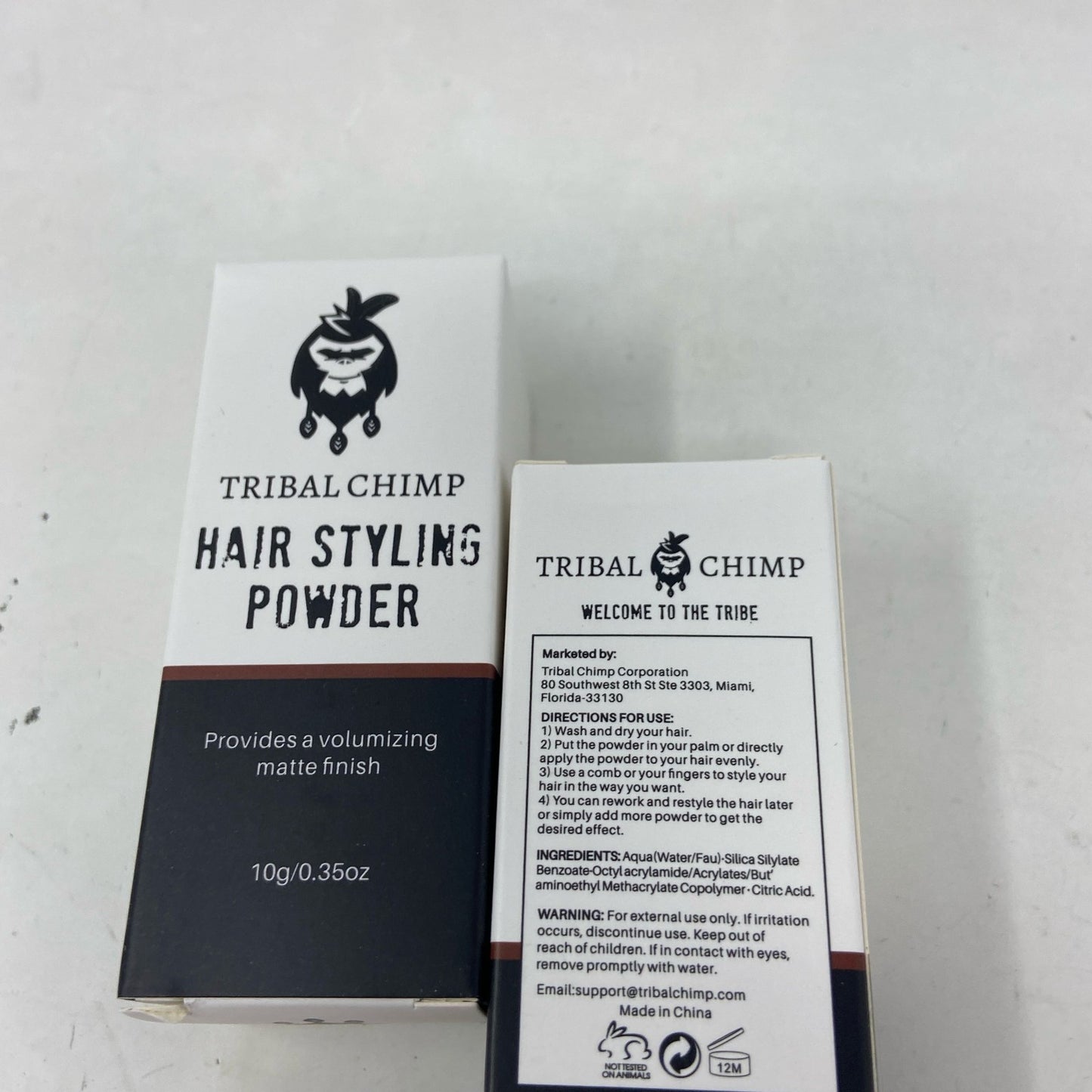 Colorless Hair Styling Powder 10g - Matte Finish, 2-Pack